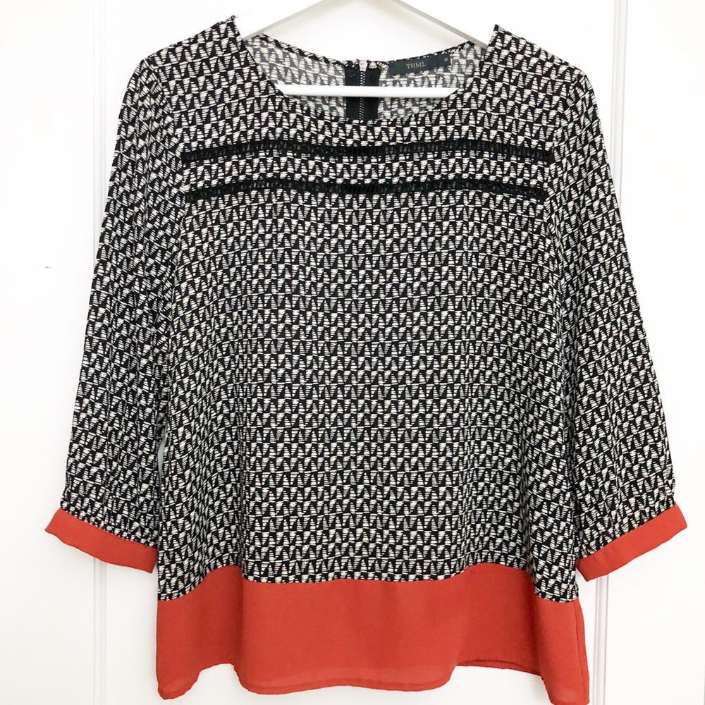 Anthropologie THML Rayon Blouse M